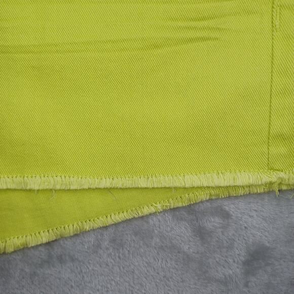 Lauren Conrad Cutoff Denim Jean Shorts Women Sz 10 Lime 3" Mid Rise Distressed - Picture 6 of 11